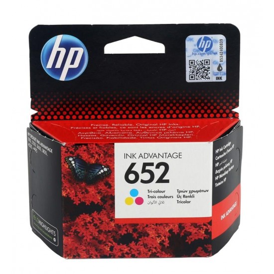 HP 652-F6V24A Orijinal Kartuş Renkli 1115/2135/3635/3835