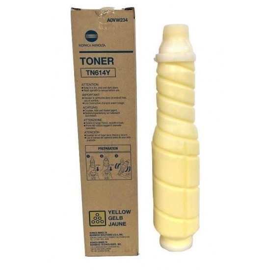 Konica Minolta TN-614 (Bizhub C65HC) Orijinal Toner - Y