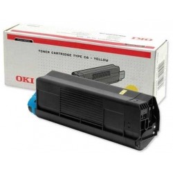 Oki C5100-42127488 Sarı Orijinal Toner