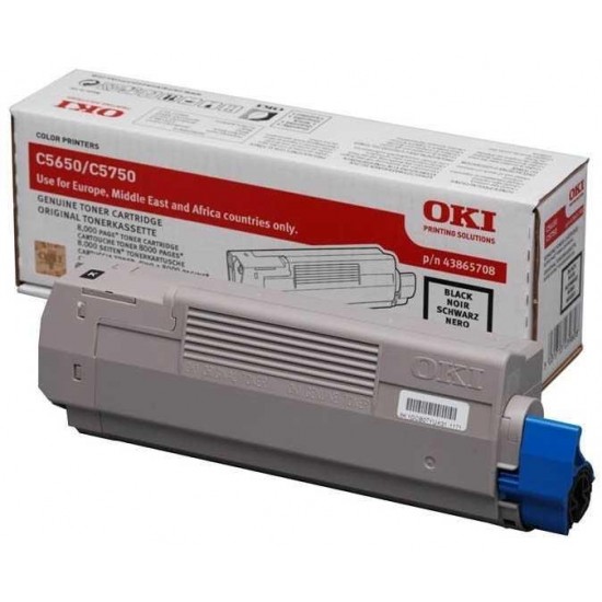 Oki C5650-43865740 Siyah Orijinal Toner